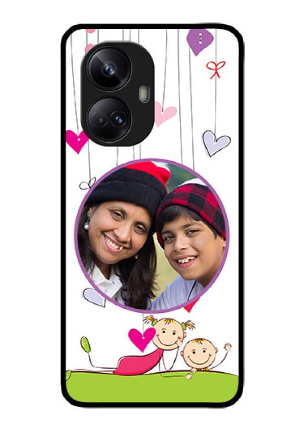 Realme 10 Pro Plus 5G Photo Printing on Glass Case - Cute Kids Phone Case Design