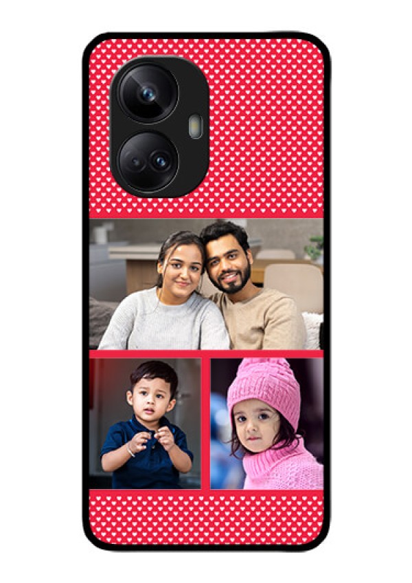 Realme 10 Pro Plus 5G Personalized Glass Phone Case - Bulk Pic Upload Design
