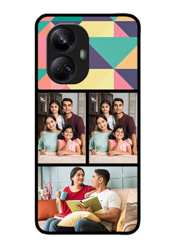 Realme 10 Pro Plus 5G Custom Glass Phone Case - Bulk Pic Upload Design