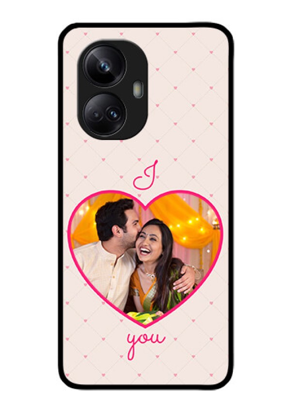 Realme 10 Pro Plus 5G Custom Glass Mobile Case - Heart Shape Design