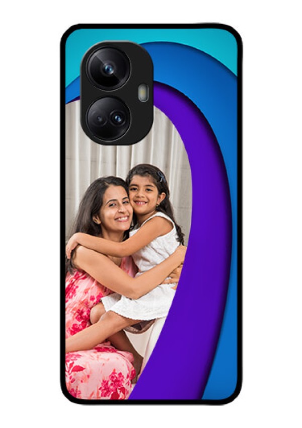 Realme 10 Pro Plus 5G Photo Printing on Glass Case - Simple Pattern Design