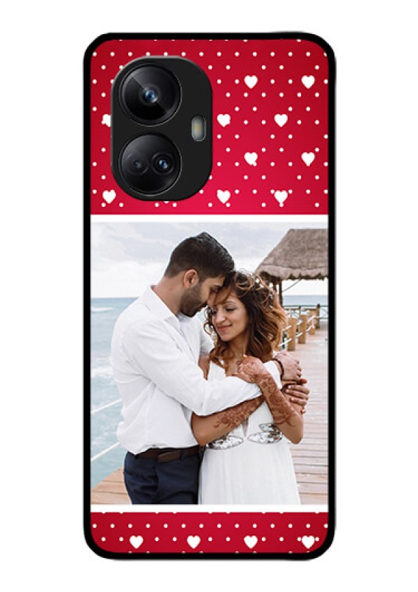 Realme 10 Pro Plus 5G Photo Printing on Glass Case - Hearts Mobile Case Design