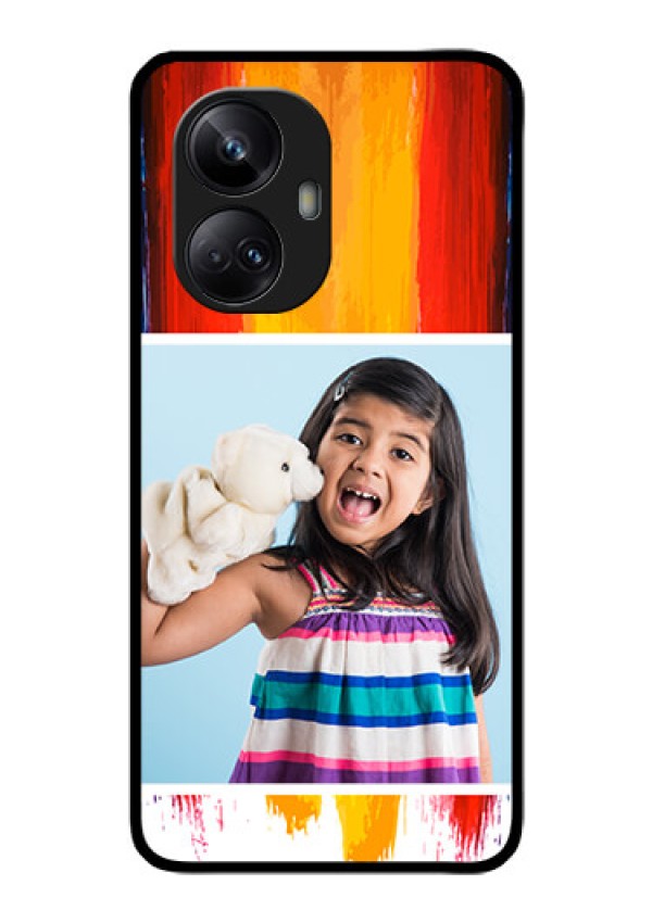 Realme 10 Pro Plus 5G Personalized Glass Phone Case - Multi Color Design