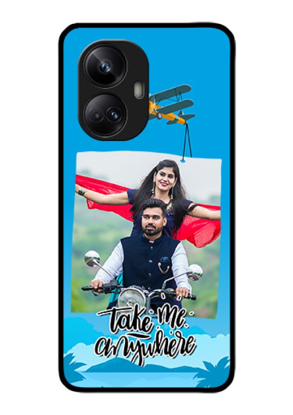 Realme 10 Pro Plus 5G Custom Glass Mobile Case - Traveller Design