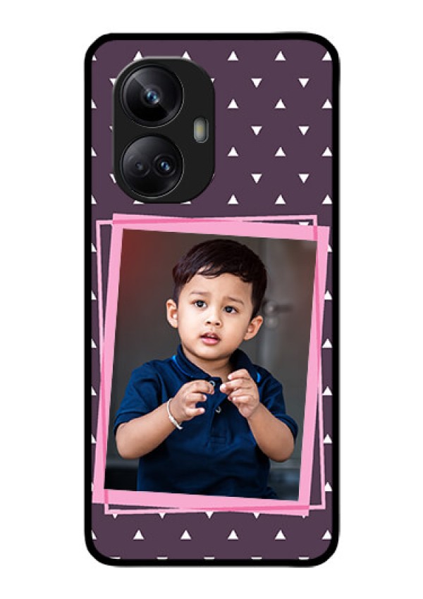 Realme 10 Pro Plus 5G Custom Glass Mobile Case - Triangle Pattern Dotted Design
