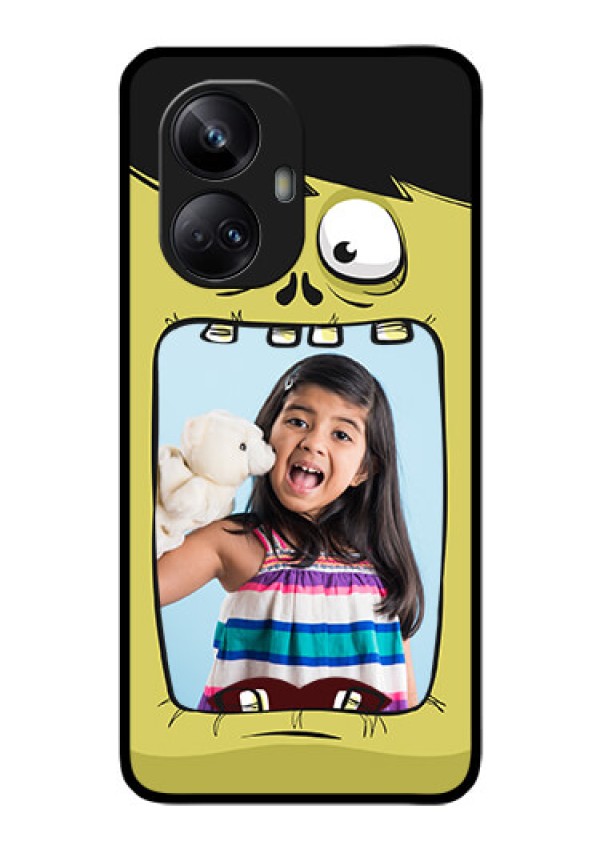 Realme 10 Pro Plus 5G Personalized Glass Phone Case - Cartoon monster back case Design