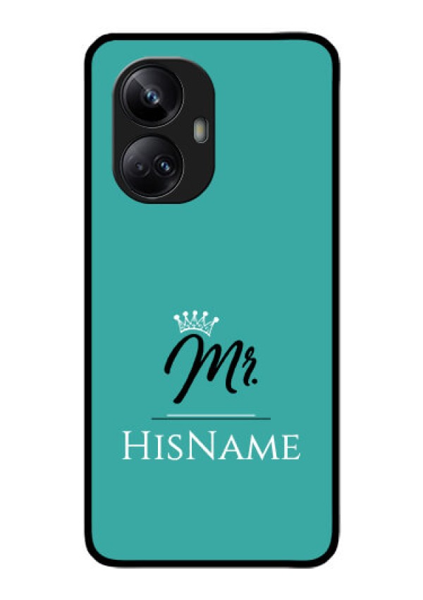 Realme 10 Pro Plus 5G Custom Glass Phone Case Mr with Name