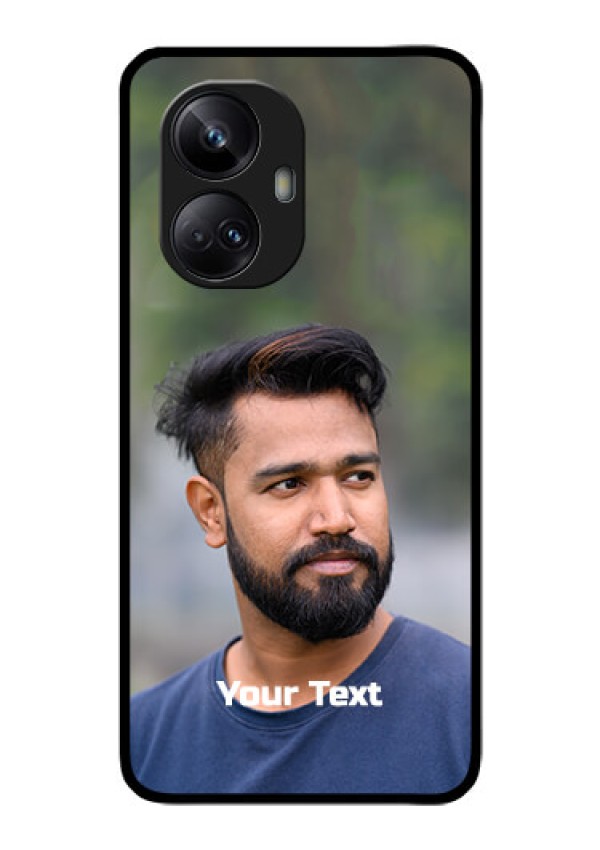 Realme 10 Pro Plus 5G Glass Mobile Cover: Photo with Text