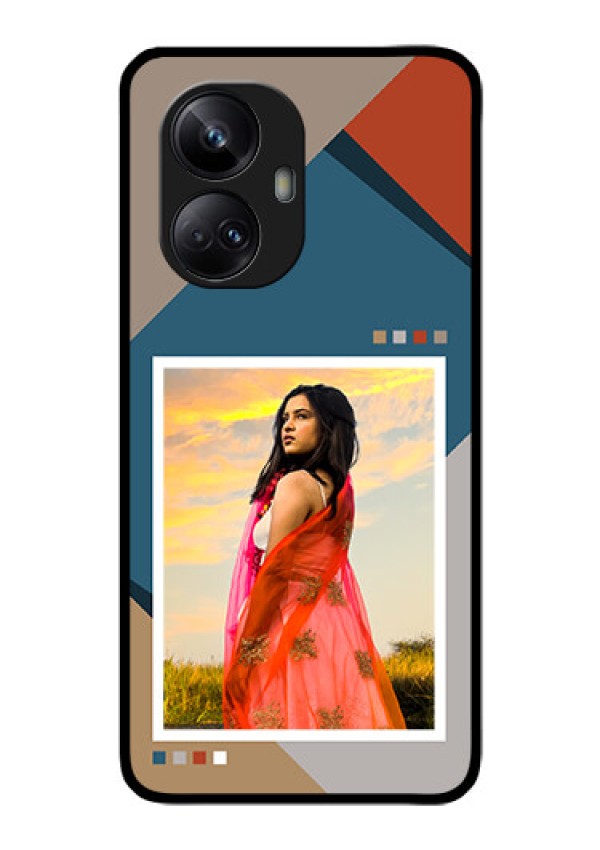 Realme 10 Pro Plus 5G Personalized Glass Phone Case - Retro color pallet Design