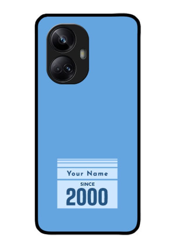 Realme 10 Pro Plus 5G Custom Glass Mobile Case - Custom Year of birth Design