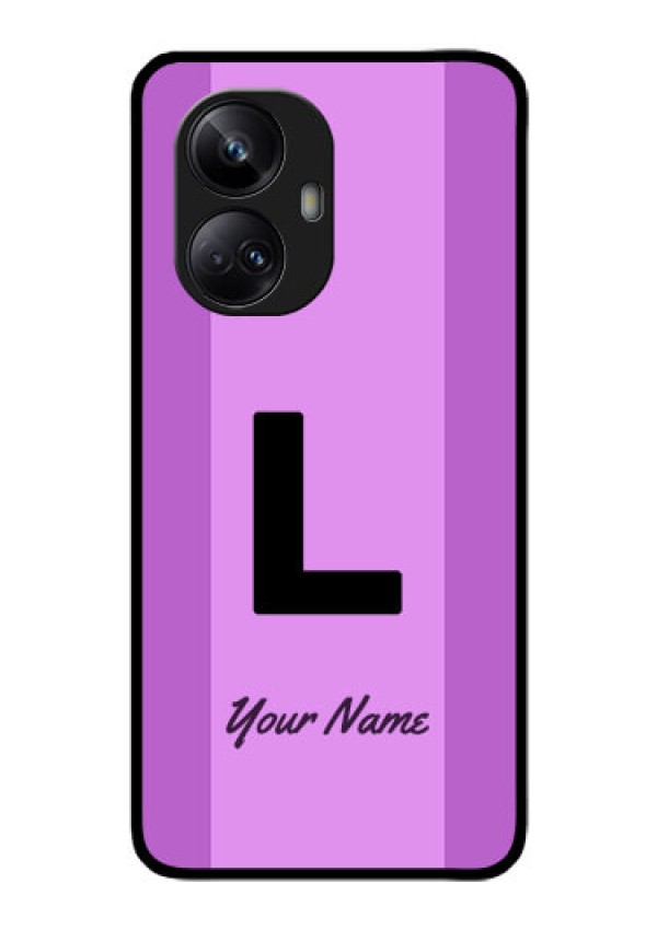 Realme 10 Pro Plus 5G Custom Glass Phone Case - Tricolor custom text Design