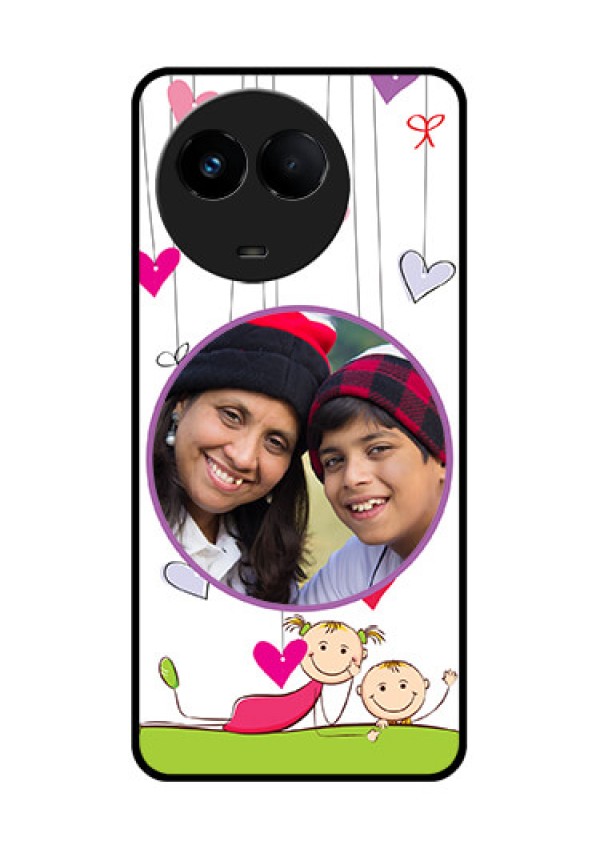 Realme 11 5G Photo Printing on Glass Case - Cute Kids Phone Case Design