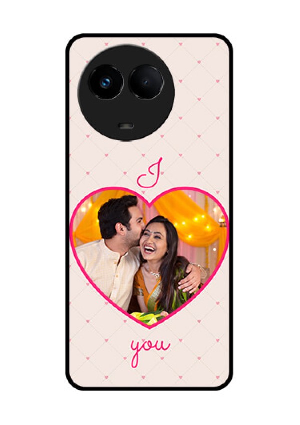 Realme 11 5G Custom Glass Mobile Case - Heart Shape Design