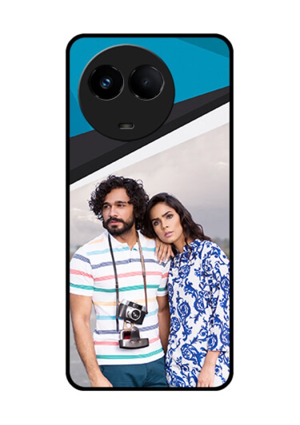 Realme 11 5G Photo Printing on Glass Case - Simple Pattern Photo Upload Design