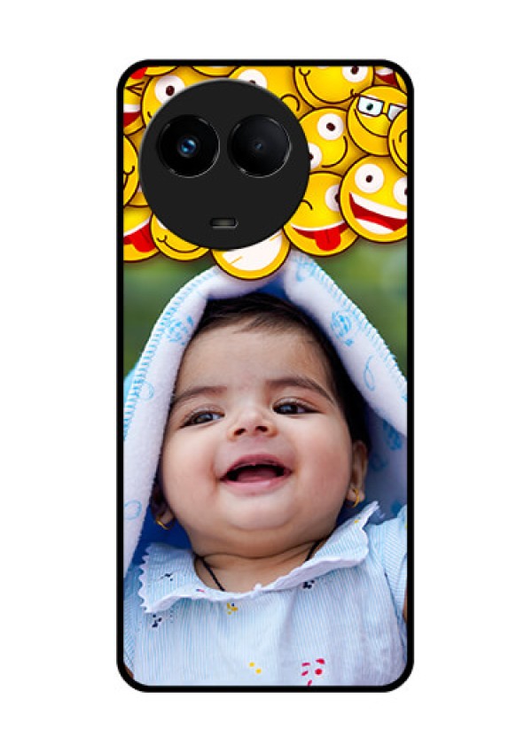 Realme 11 5G Custom Glass Mobile Case - with Smiley Emoji Design
