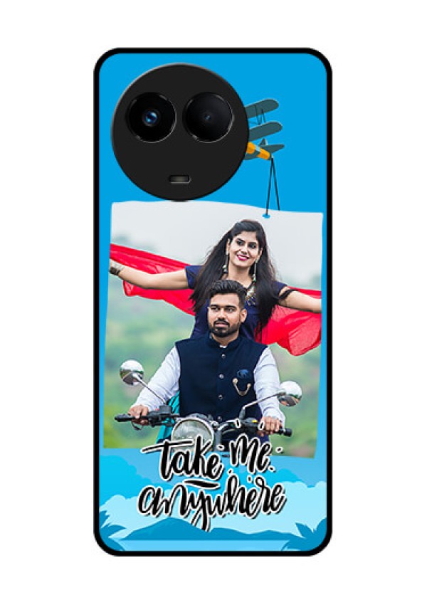 Realme 11 5G Custom Glass Mobile Case - Traveller Design