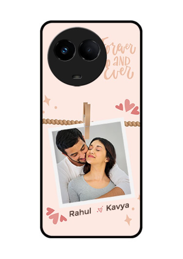 Realme 11 5G Custom Glass Phone Case - Forever and ever love Design