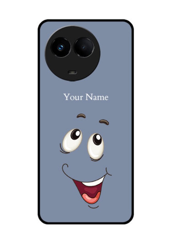 Realme 11 5G Photo Printing on Glass Case - Laughing Cartoon Face Design
