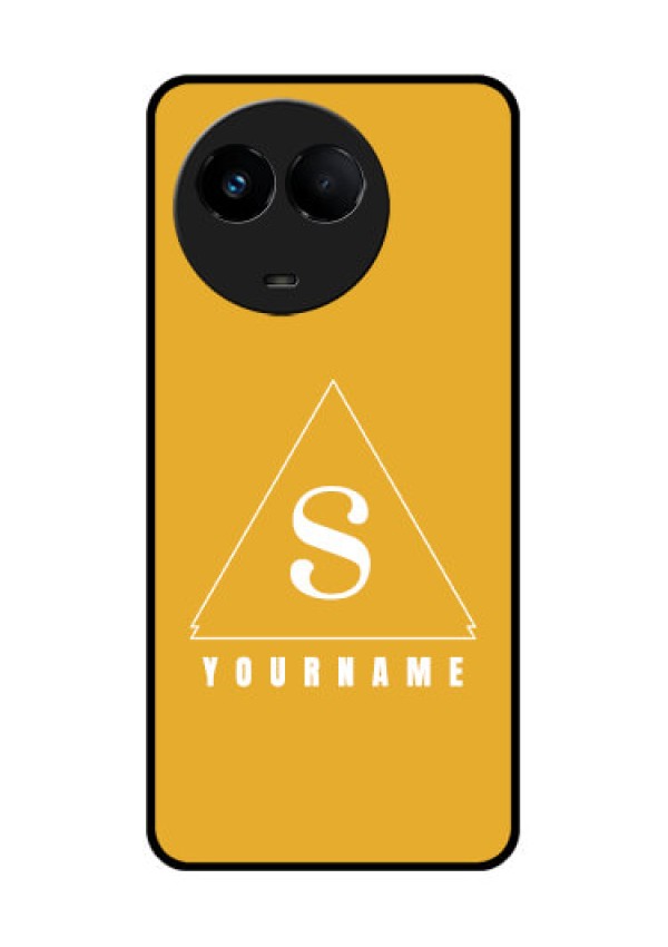 Realme 11 5G Personalized Glass Phone Case - simple triangle Design