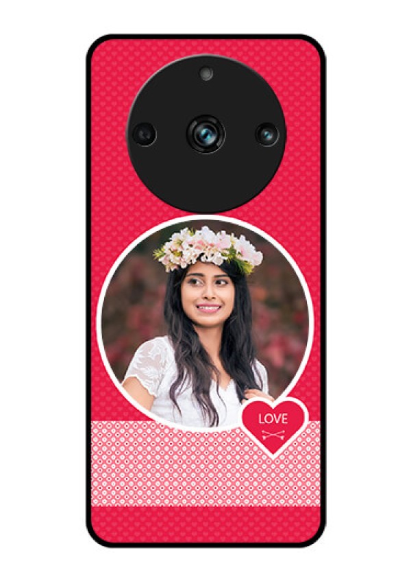 Realme 11 Pro 5G Personalised Glass Phone Case - Pink Pattern Design