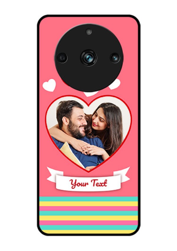 Realme 11 Pro 5G Photo Printing on Glass Case - Love Doodle Design
