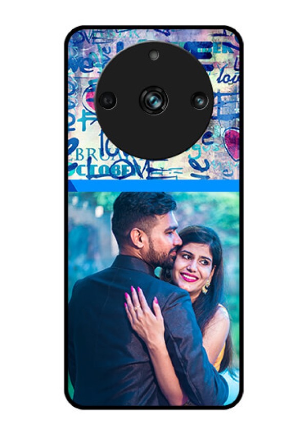 Realme 11 Pro 5G Custom Glass Mobile Case - Colorful Love Design