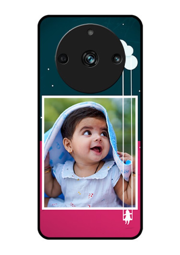 Realme 11 Pro 5G Custom Glass Phone Case - Cute Girl with Cloud Design
