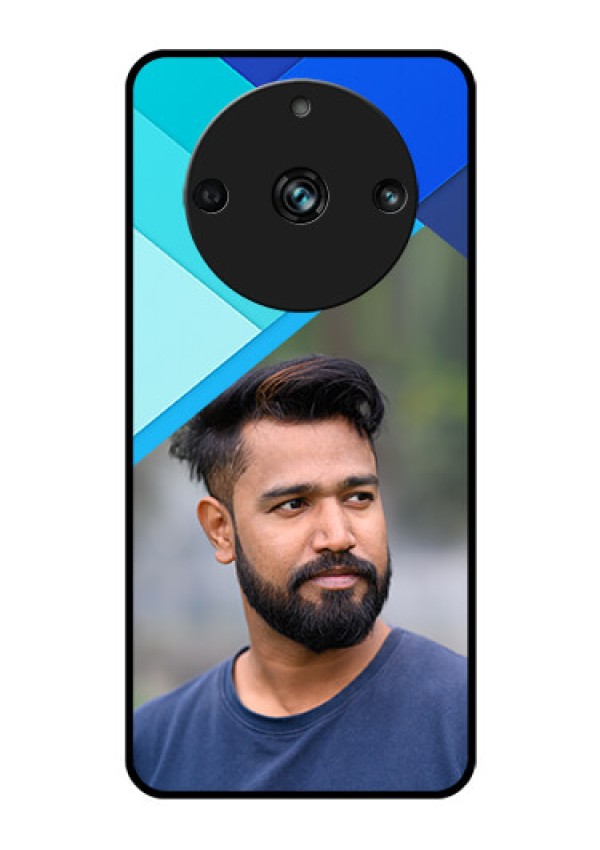 Realme 11 Pro 5G Custom Glass Phone Case - Blue Pattern Design