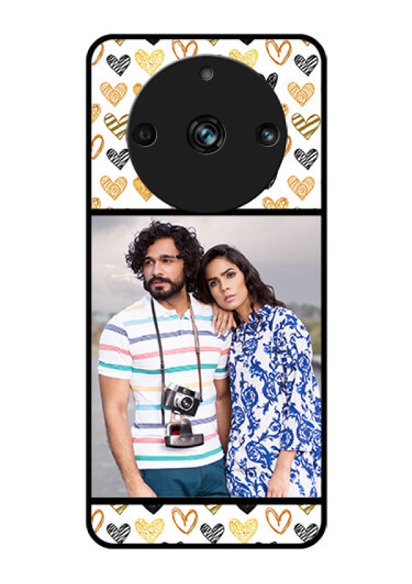 Realme 11 Pro 5G Photo Printing on Glass Case - Love Symbol Design