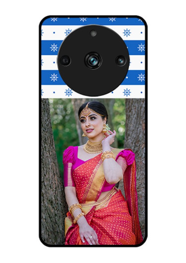 Realme 11 Pro 5G Photo Printing on Glass Case - Snow Pattern Design