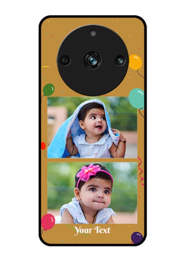 Realme 11 Pro 5G Personalized Glass Phone Case - Image Holder with Birthday Celebrations Design