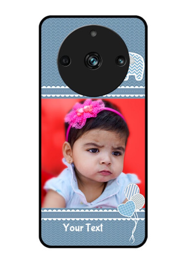 Realme 11 Pro 5G Photo Printing on Glass Case - with Kids Pattern Design