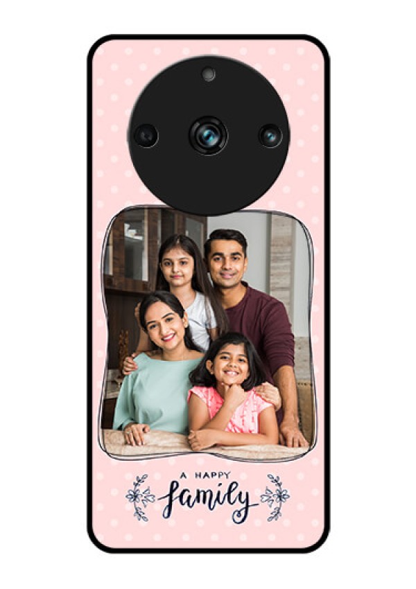 Realme 11 Pro 5G Custom Glass Phone Case - Family with Dots Design