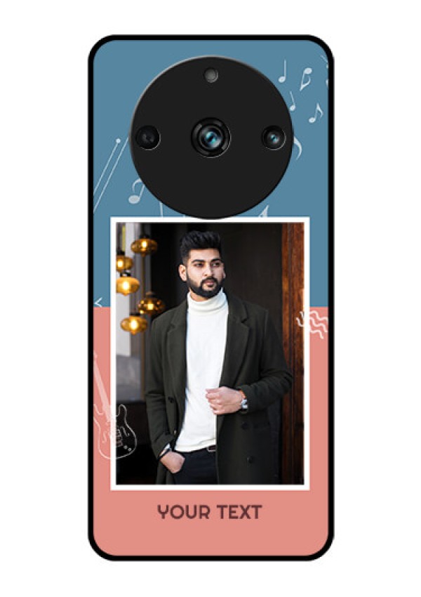 Realme 11 Pro 5G Photo Printing on Glass Case - with Color Musical Note Design