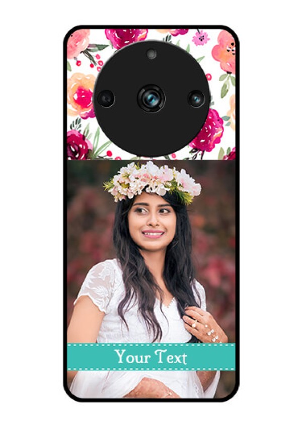 Realme 11 Pro 5G Custom Glass Phone Case - Watercolor Floral Design