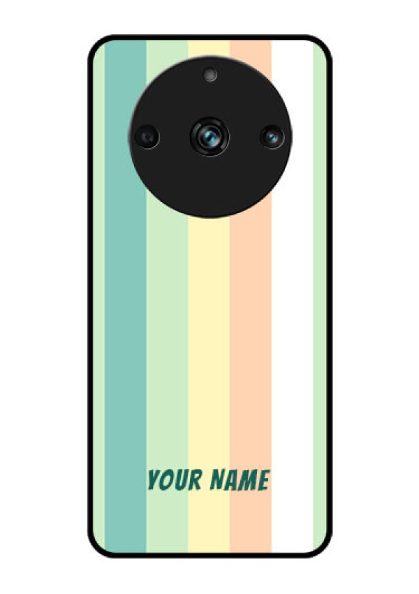 Realme 11 Pro 5G Photo Printing on Glass Case - Multi-colour Stripes Design