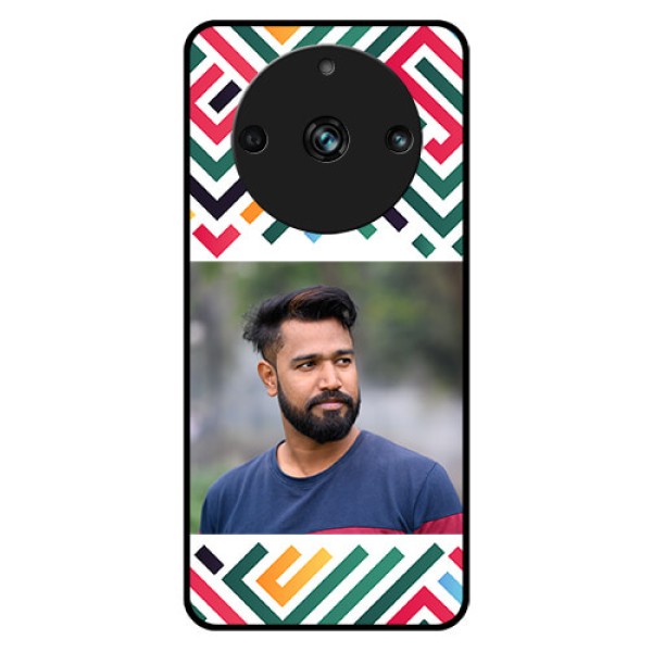 Realme 11 Pro 5G Personalized Glass Phone Case - Colorful Maze Pattern Design Realme 11 Pro 5G Personalized Glass Phone Case - Colorful Maze Pattern Design
