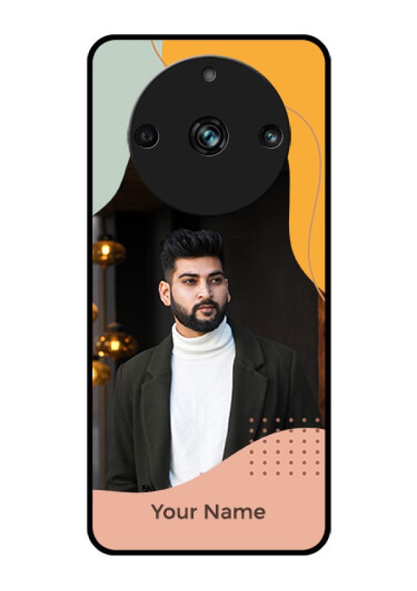 Realme 11 Pro 5G Personalized Glass Phone Case - Tri-coloured overlay design