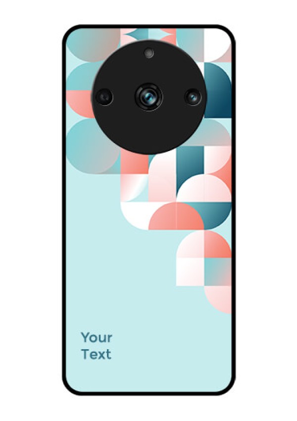 Realme 11 Pro 5G Custom Glass Phone Case - Stylish Semi-circle Pattern Design