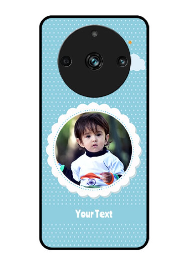 Realme 11 Pro Plus 5G Personalised Glass Phone Case - Violet Pattern Design