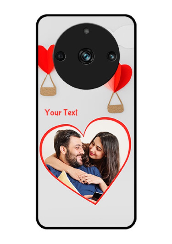 Realme 11 Pro Plus 5G Custom Glass Mobile Case - Parachute Love Design