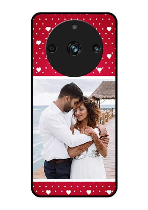 Realme 11 Pro Plus 5G Photo Printing on Glass Case - Hearts Mobile Case Design