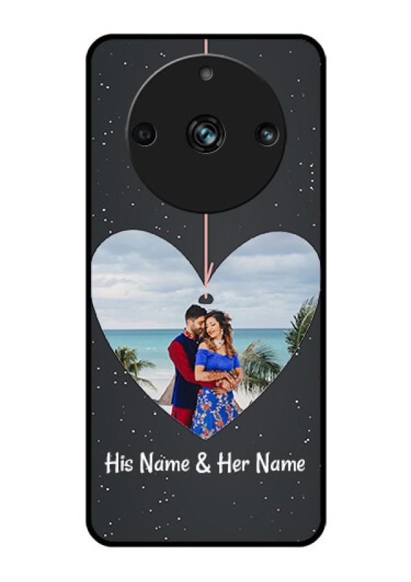 Realme 11 Pro Plus 5G Custom Glass Phone Case - Hanging Heart Design
