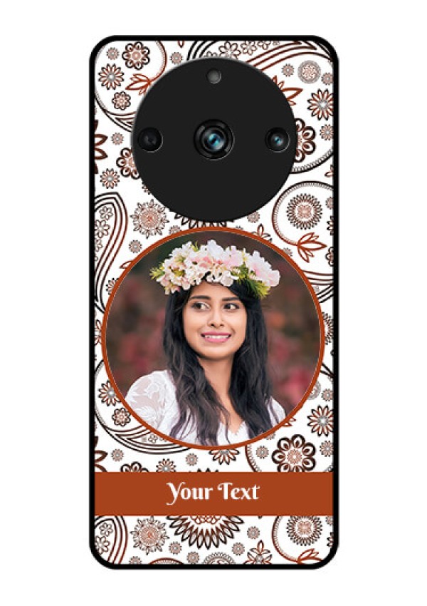 Realme 11 Pro Plus 5G Custom Glass Mobile Case - Abstract Flower Design