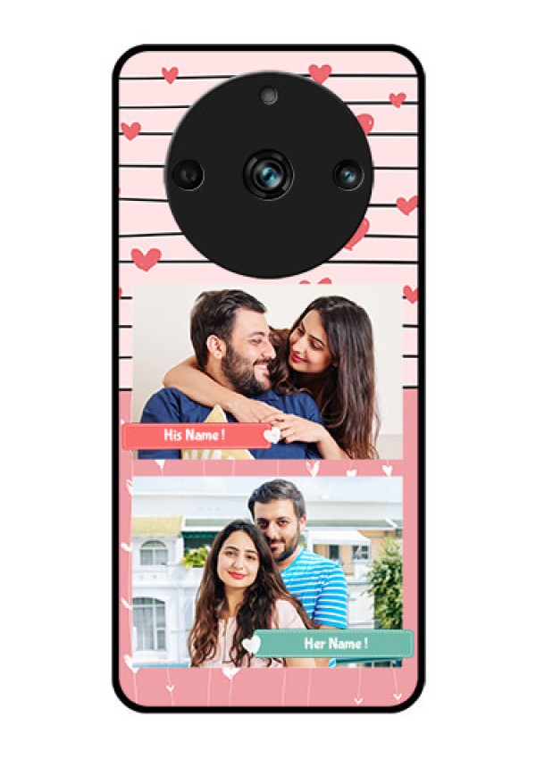 Realme 11 Pro Plus 5G Custom Glass Mobile Case - Photo with Heart Design