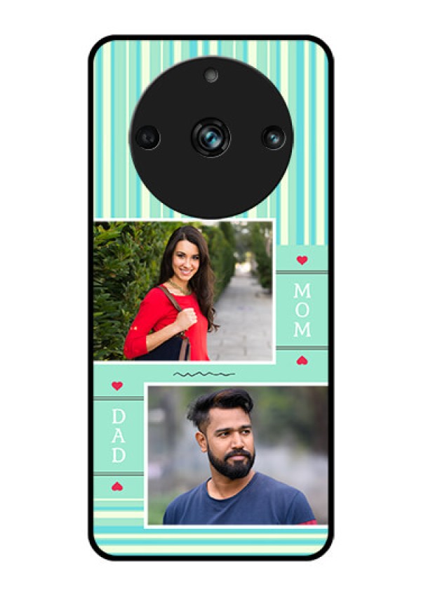 Realme 11 Pro Plus 5G Custom Glass Phone Case - Mom & Dad Pic Design