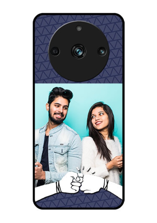 Realme 11 Pro Plus 5G Photo Printing on Glass Case - with Best Friends Design