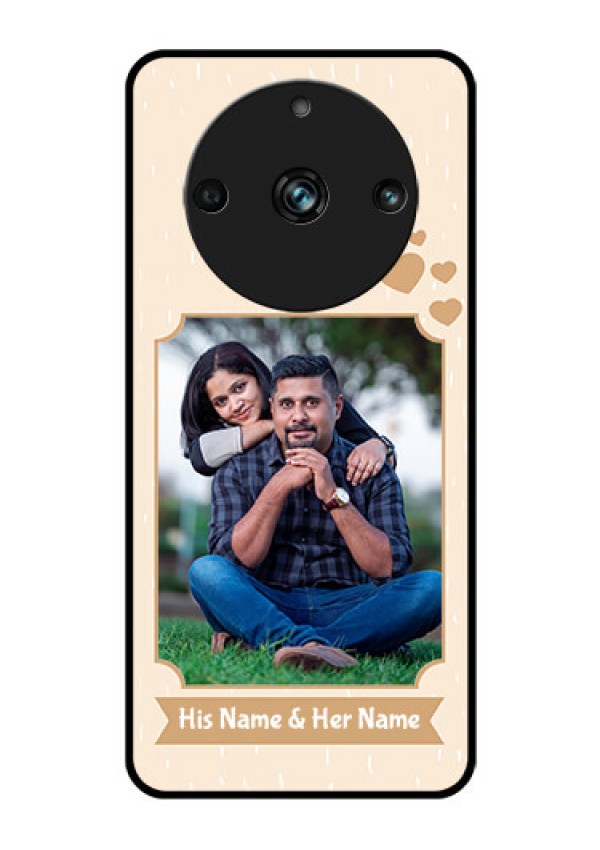 Realme 11 Pro Plus 5G Custom Glass Phone Case - with confetti love design
