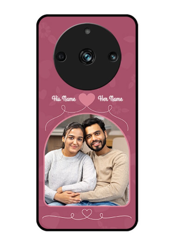 Realme 11 Pro Plus 5G Photo Printing on Glass Case - Love Floral Design
