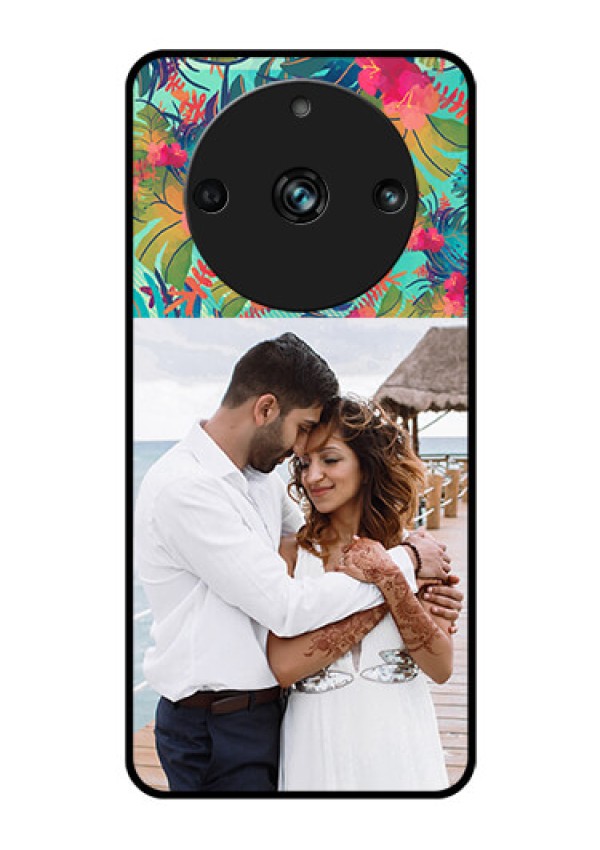 Realme 11 Pro Plus 5G Photo Printing on Glass Case - Watercolor Floral Design